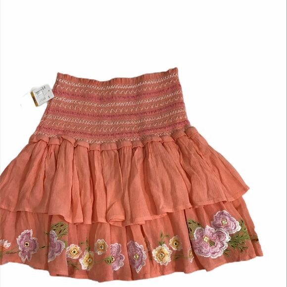 Rahi Cali Pleated Cupid Keepsake Gauze Mini Skirt NWT Sz S - Picture 4 of 12